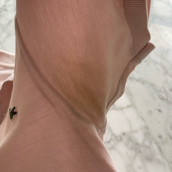 Lacoste light pink pique polo, size 2 (XS) - Picture 3 of 6